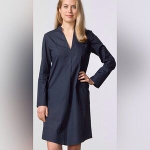SBJ AUSTIN Lizzie Dress In Navy Poplin Size 1 US 2-4